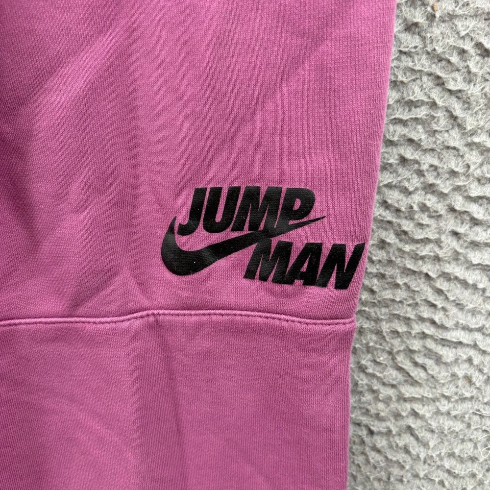 Jordan Jumpman Sweatpants Mens M Purple Fleece Joggers Nike Basketball Pant